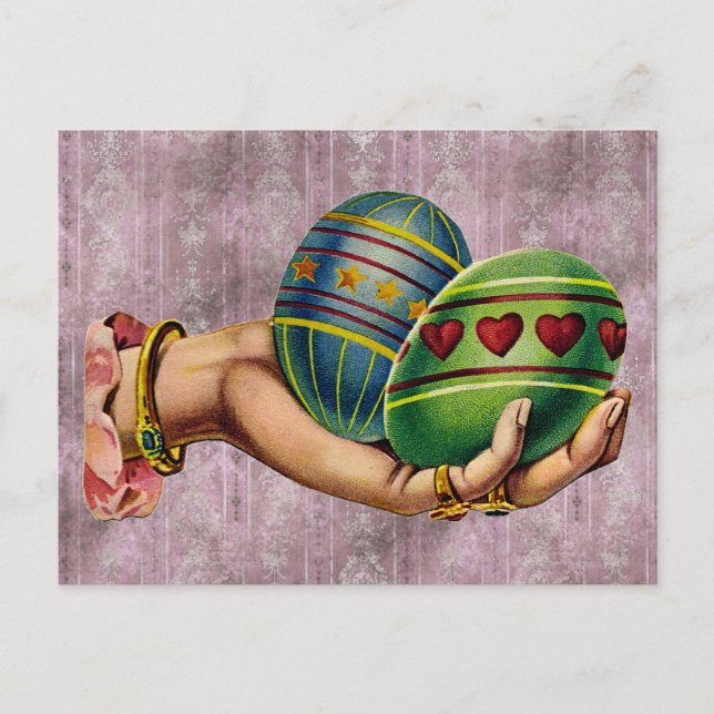 Cartão Postal Páscoa Vintage (Frente)