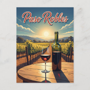 Cartão Postal Paso Robles Costa Central da Califórnia