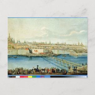 Cartão Postal Passagem da ponte Moskvoretsky em Moscou
