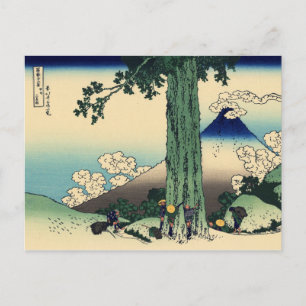 Cartão Postal Passagem de Mishima na Província de Kai