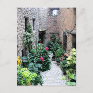 Cartão Postal Passageway em La Turbie, França