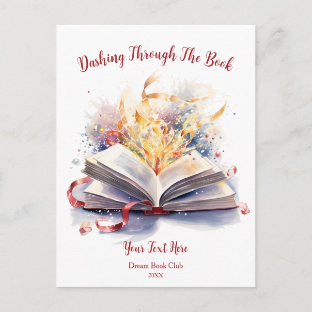 Cartão Postal Passando Pelo Livro (Frente)
