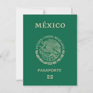 Cartão Postal Passaporte mexicano