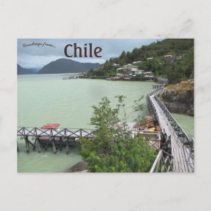 Cartão Postal Passarelas de Tortel no Chile