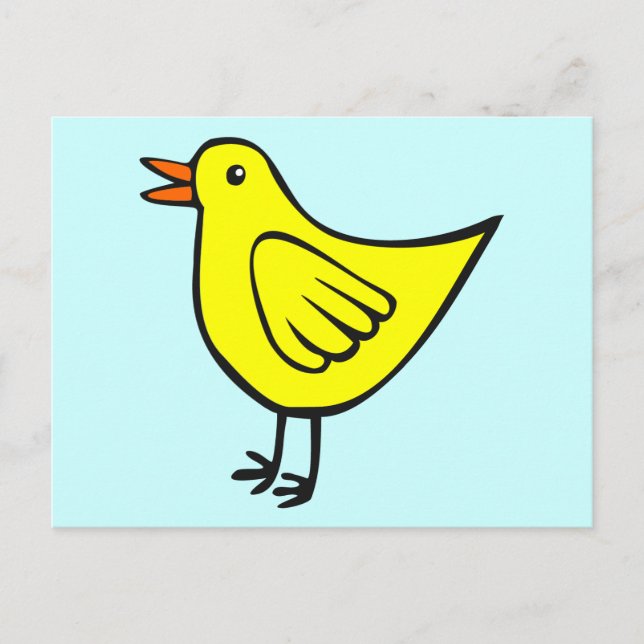 Cartão Postal Passarinho 01 (Frente)