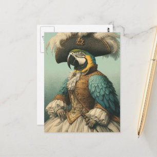 Cartão Postal Passarinho Pirata Adorável