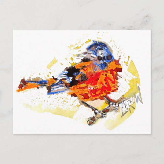 Cartão Postal Pássaro Antecipado #170109 (Frente)