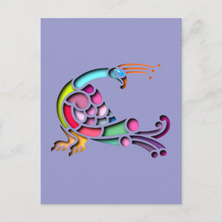 Cartão Postal Pássaro celta Kelten Vogel