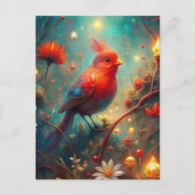 Cartão Postal Pássaro Cortado (Frente)