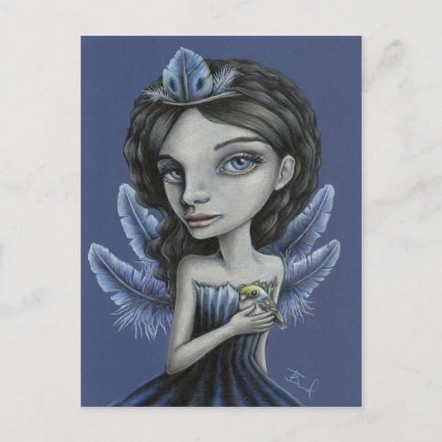 Cartão Postal Pássaro da Sorte (Frente)