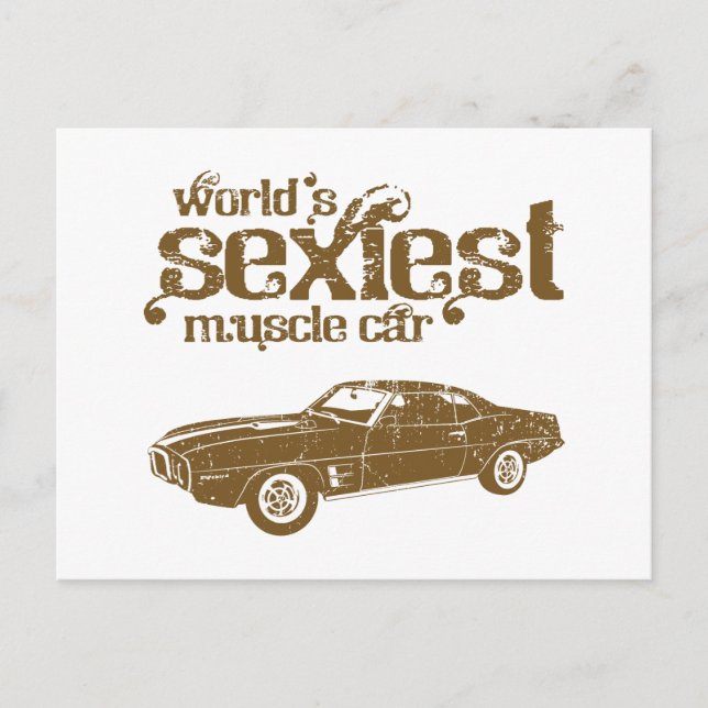 Cartão Postal Pássaro de Fogo Pontiac 1969 (Frente)