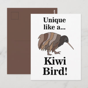 Cartão Postal Passaro Kiwi