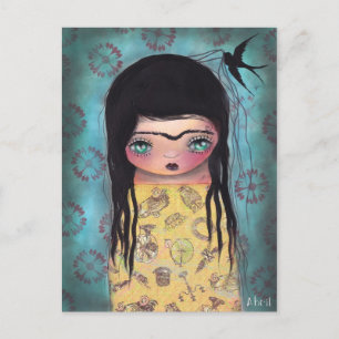 Cartão Postal Pássaro Negro