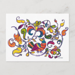 Cartão Postal Pássaro norte da Rússia