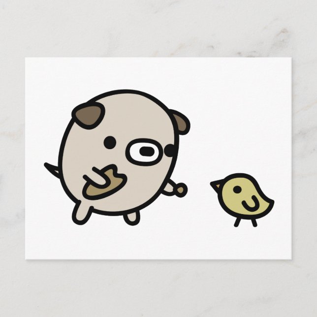 Cartão Postal Pássaro para alimentação de cães (Frente)