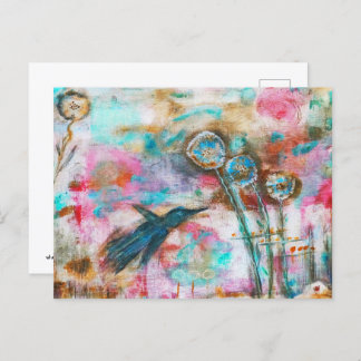 Cartão Postal Pássaro Pequeno