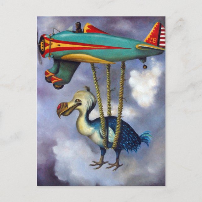 Cartão Postal Pássaro preguiçoso (Frente)