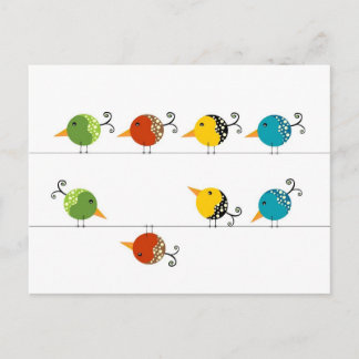 Cartão Postal Pássaros