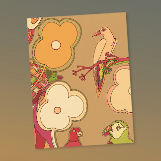 Cartão Postal Pássaros Caprichosos