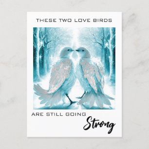 Cartão Postal *~* Pássaros de Amor de Aniversário AP54 Arte Inve