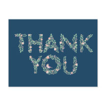 Pássaros de Amor & Letras Obrigado Marinha