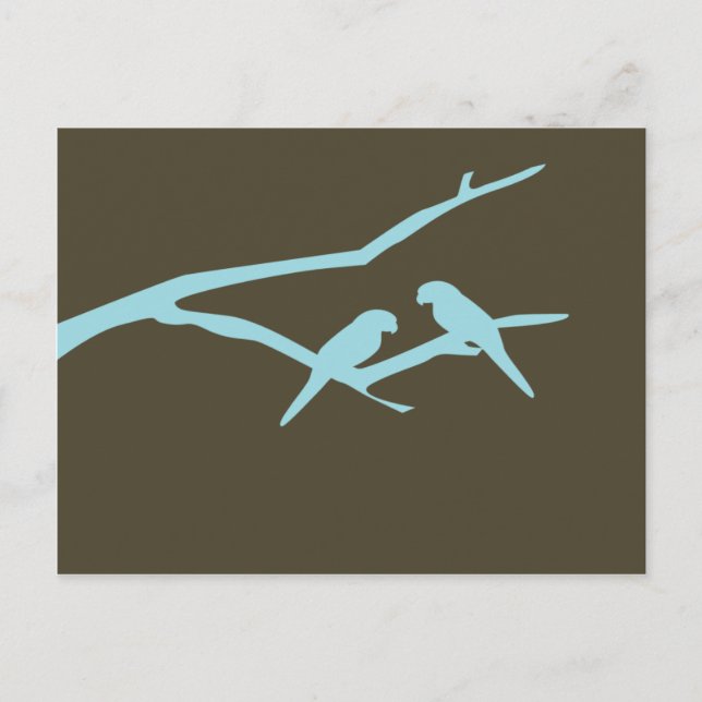 Cartão Postal Pássaros do Amor (Frente)
