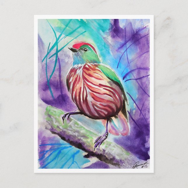 Cartão Postal Pássaros Pequenos #12 (Frente)