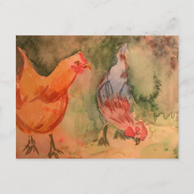 Cartão Postal Pássaros primitivos (Frente)