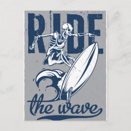 Cartão Postal Passear a onda