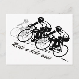 Cartão Postal passear em Bike Race
