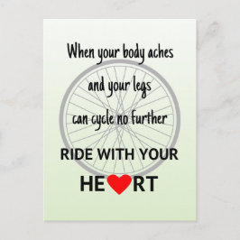 Cartão Postal Passeie com o coração postal inspirador