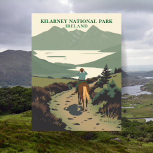 Cartão Postal Passeio a Cavalo no Parque Nacional de Killarney V