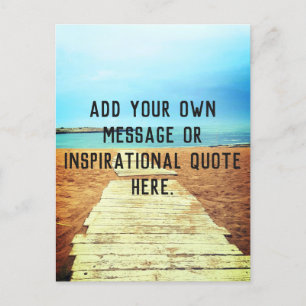 Cartão Postal Passeio da Praia - Adicione sua própria mensagem o