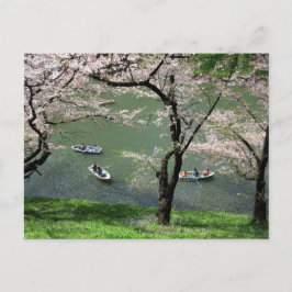 Cartão Postal Passeio de barco em Chidorigafuchi: Tóquio, Japão