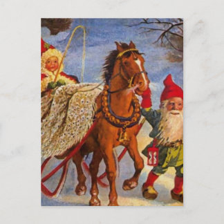 Cartão Postal “Passeio de Trenó à Noite” por Jenny Nystrom