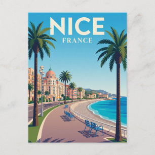Cartão Postal Passeio dos Ingleses França
