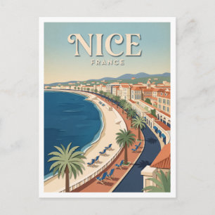 Cartão Postal Passeio dos Ingleses Nice França