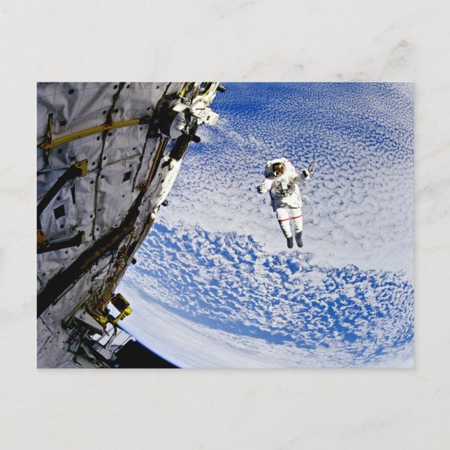 Cartão Postal Passeio Espacial de Astronauta (Frente)