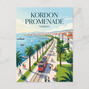 Cartão Postal Passeio Kordon Turquia