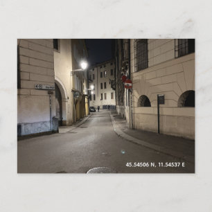 Cartão postal - Passeio noturno em Vicenza, Itália