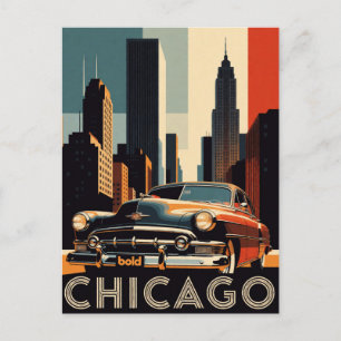 Cartão Postal 🌆 Passeio pela Skyline de Chicago com Carro Cláss