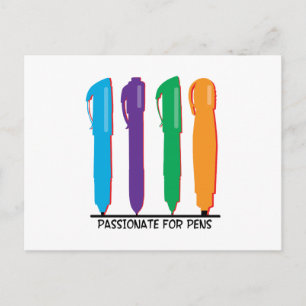Cartão Postal Passionato Para Canetas