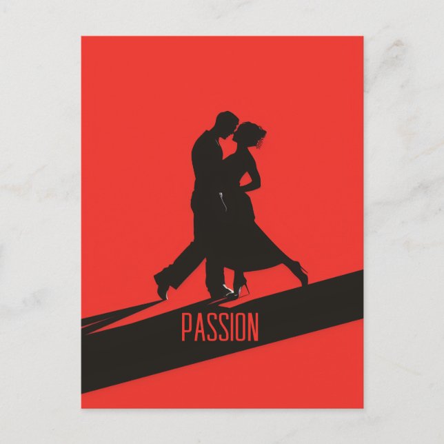 Cartão Postal Passionato Tango (Frente)