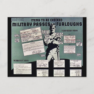 Cartão Postal Passos E Furões Militares