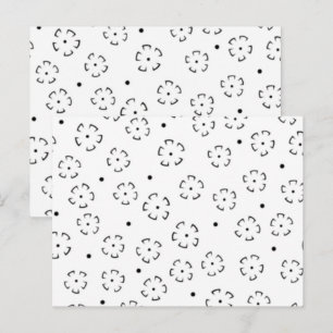 Cartão Postal Pasta de Aniversário com Flores Personalizada