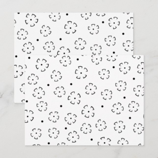 Cartão Postal Pasta de Aniversário com Flores Personalizada (Frente/Verso)