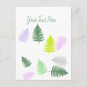 Cartão Postal Pastel Colors Lucky Fern