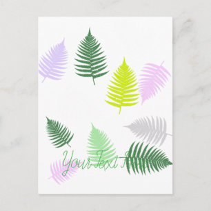 Cartão Postal Pastel Colors Lucky Fern