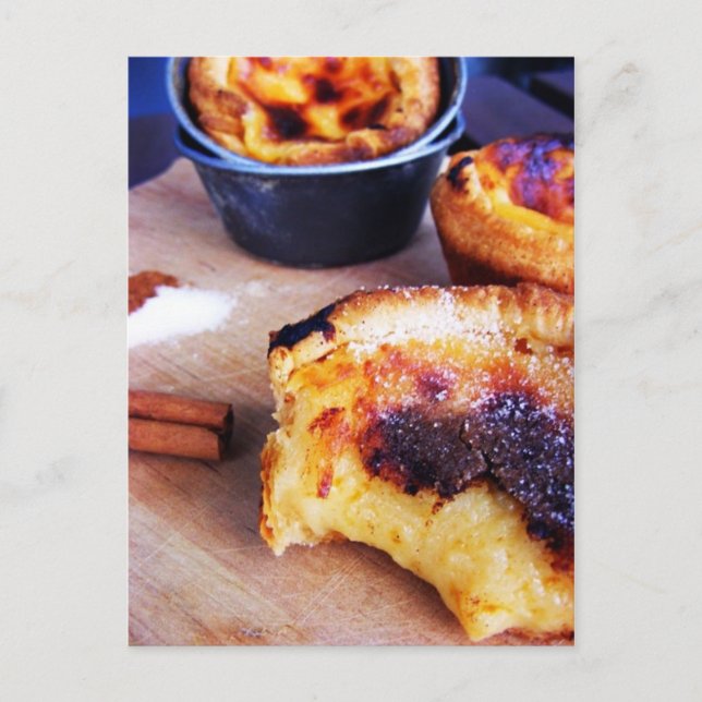 Cartão Postal pastel de nata (Frente)