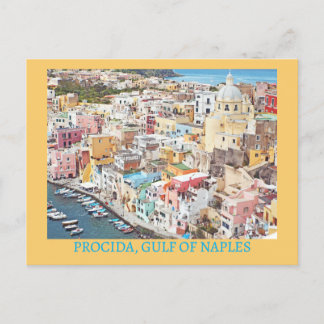 Cartão Postal Pastel e Sonhador Procida (Golfo de Nápoles)